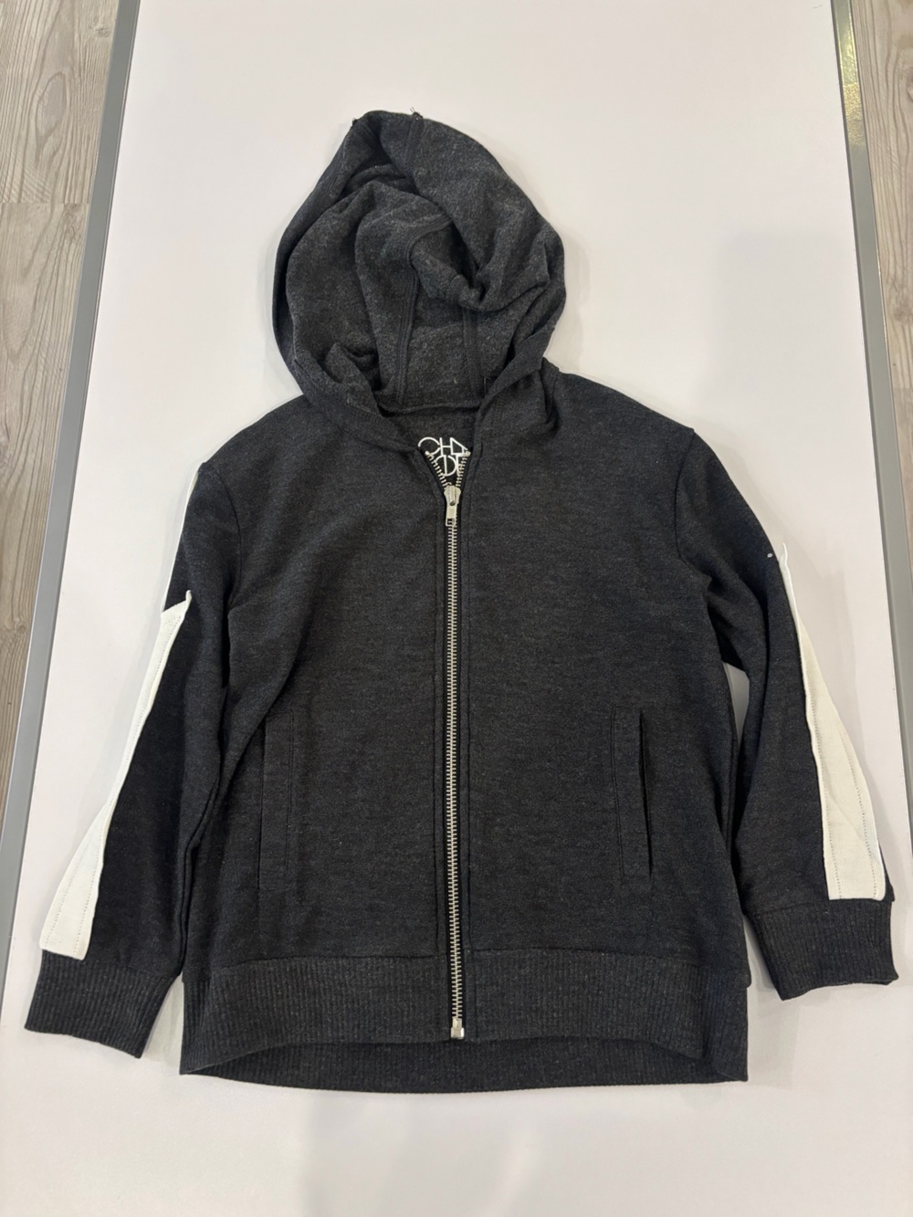 Kids Zip Hoodie Jacket - Charcoal Gray